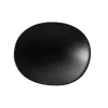 Assiette Bambou Ovale Noire, L7.7cm,l6.3cm