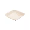 Assiette palme carrée 17x17x2.5cm (13D01)