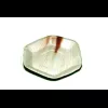 Assiette palmier 18cm. hexagonale