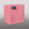 Serviettes 25x25 cm. 2 couches 1/4 rose (4d)