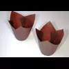 Caissette Tulipcup marron 110x110x60 35Ø