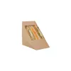 Rear Loading large Sandwich Pack club Kraft 12.3x8.2x12.3cm (10A01)