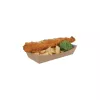 Large Kraft Tray 220/190x115/85x45mm Compostable