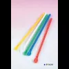 Paille cuillère 20cm-6mm couleurs assorties (11D01)