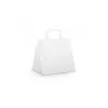 Sac traiteur kraft BLANC gr 90  26+17x30cm (5D)