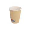 Gobelets boissons chaudes double paroi ondulé kraft 360ml