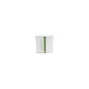 Pots carton DELI 8oz 240ml compostable celulose blanc - diam90mm
