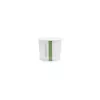 Pots carton DELI 10oz 300ml compostable celulose blanc