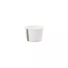 Pots carton DELI 16oz 473ml compostable celulose blanc