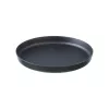 Assiettes Santo rondes noires Ø120xh18 PP/talc, micro-ondables, aptes lave vaisselle