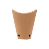 Gobelets à frites avec fermeture 6.7x12.5cm 12oz / 360ml kraft brun