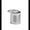 Boites de conserve Tin Can 25cl Métal avec couvercle diam70xh70mm