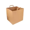 Sacs à pizza kraft 36+31x36cm  110gr/m2