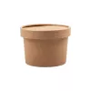 Pot kraft avec couvercle kraft 240ML